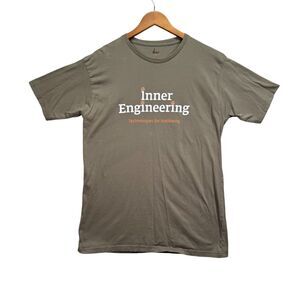 Sadhguru Isha Life Inner Engineering Sadhana India Guru Master T Shirt Men's L